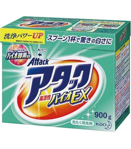 Amazon.co.jp: 《ケース》 花王 アタック 高活性バイオパワー 大 (900g
